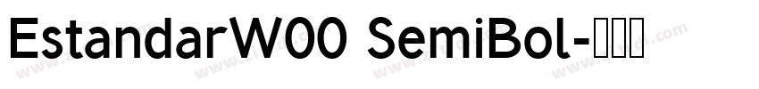 EstandarW00 SemiBol字体转换